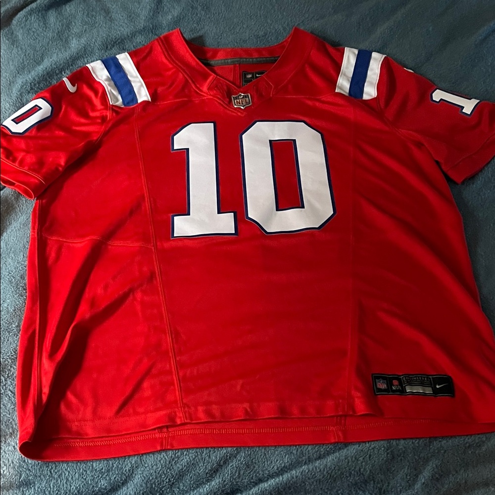 Authentic nike and NFL Red Jersey with White and Blue Accents